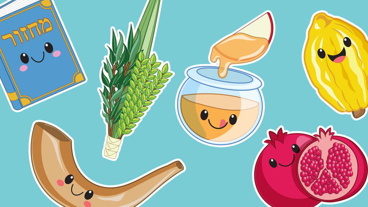 Puppets, art, coloring pages, and greeting cards to help you teach about Rosh Hashanah, Yom Kippur, Sukkot and Simchat Torah.