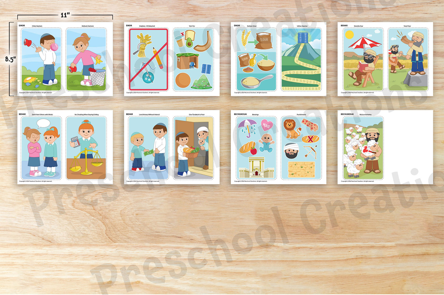 Sefer vayikra puppets and props to teach parsha or chumahs