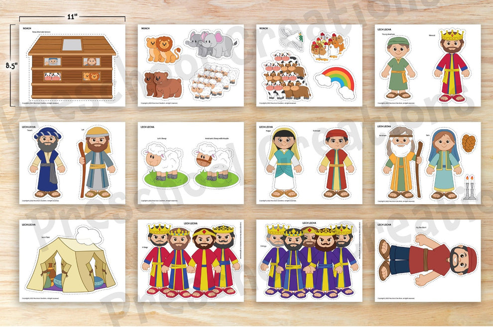 Sefer Beraishis Puppets and Props – Preschool Creations