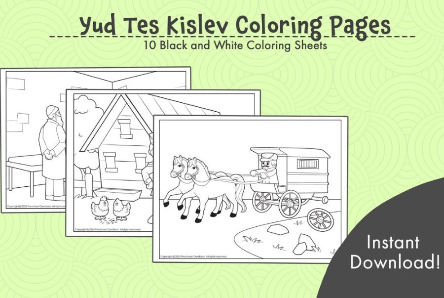 Step into the captivating world of Chabad history with our Yud Tes Kislev coloring pages. Children can color the story of the arrest and liberation of the Alter Rebbe in celebration of Yud Tes Kislev, the Rosh Hashanah of Chassidus.