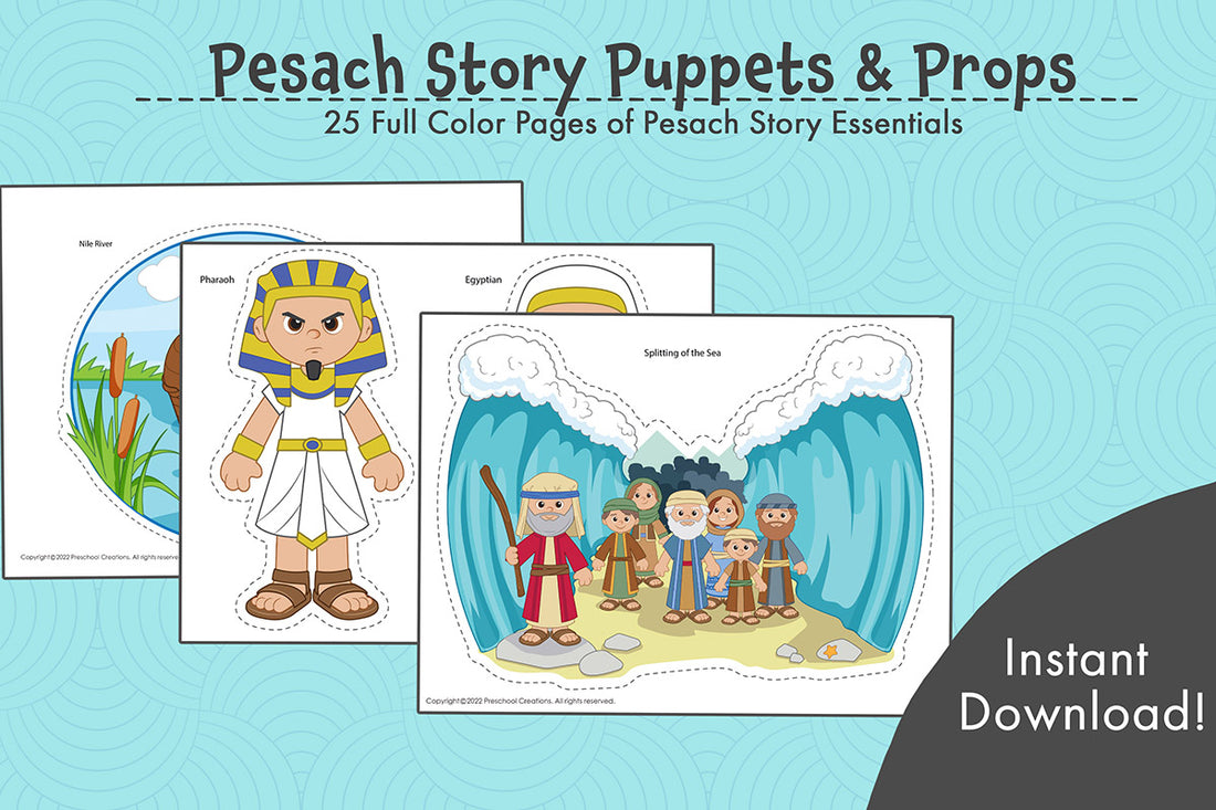 Pesach STORY Puppets & Props/Bulletin Board Décor – Preschool Creations
